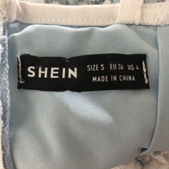 Shein Cami Slip Dress Embroidered Mesh Size 4 - Picture 8 of 12